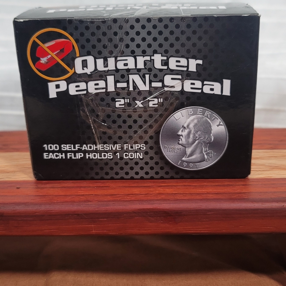 BCW Quarter Peel N Seal Self Adhesive Flips